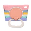 Tablet Case Silicone Hard PC Precise Cutouts Adjustable Strap 360