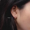 Loutade Silver Stud Earrings for Women, 3 Pairs S925 Sterling