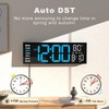 JALL 16" Large Digital Wall Mount Clock, Count Down Timer,