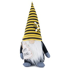 Rae Dunn Bumble Bee Farmhouse Gnome Decor - Gnome Gift, Stuffed Plush Bee Gnome for Home & Office
