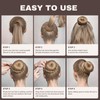 Teenitor Hair Bun Shaper Set, 4pcs Hair Donut Bun Maker(Extra-large,
