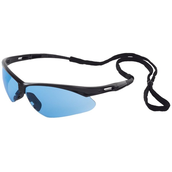 ERB 15329-12 Octane Safety Glasses with Light Blue Lens, Black