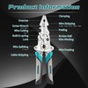 18 In 1 Foldable Ｗire Strippers Crimper, Multifunctional Folding Wire