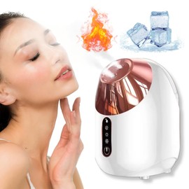Zeencare Facial Steamer, Warm Hot and Cold Face Steamer for Facial Deep Cleaning, Nano Ionic Mist Vaporizer, Portable Face Humidifier Steamer for Home Facial Spa
