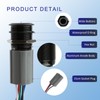 Zoyseay 19mm Push Button Start Switch 12V LED 5A 250V