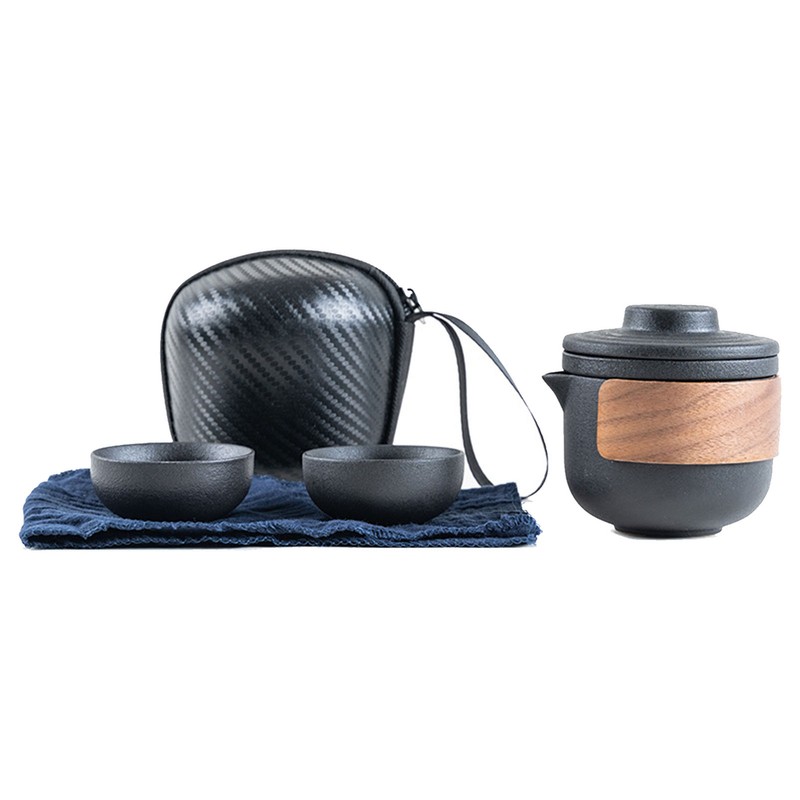 Travel Tea Set Portable Anti Burn Mini Ceramic Teapot Infuser