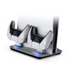 OSALADI Multi-Functional Cooling Stand Dual Charging Dock and Led Light