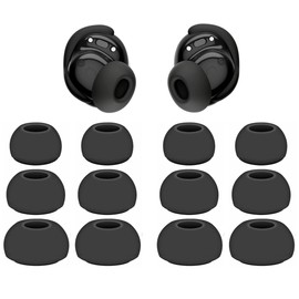 Replacement Earbuds Tips Silicone Ear Tips Compatible with Bose New QuietComfort Earbuds, Black, Earphones Eartips Earpads Ear Caps S/M/L 3 Size 6 Pairs,Black 803b