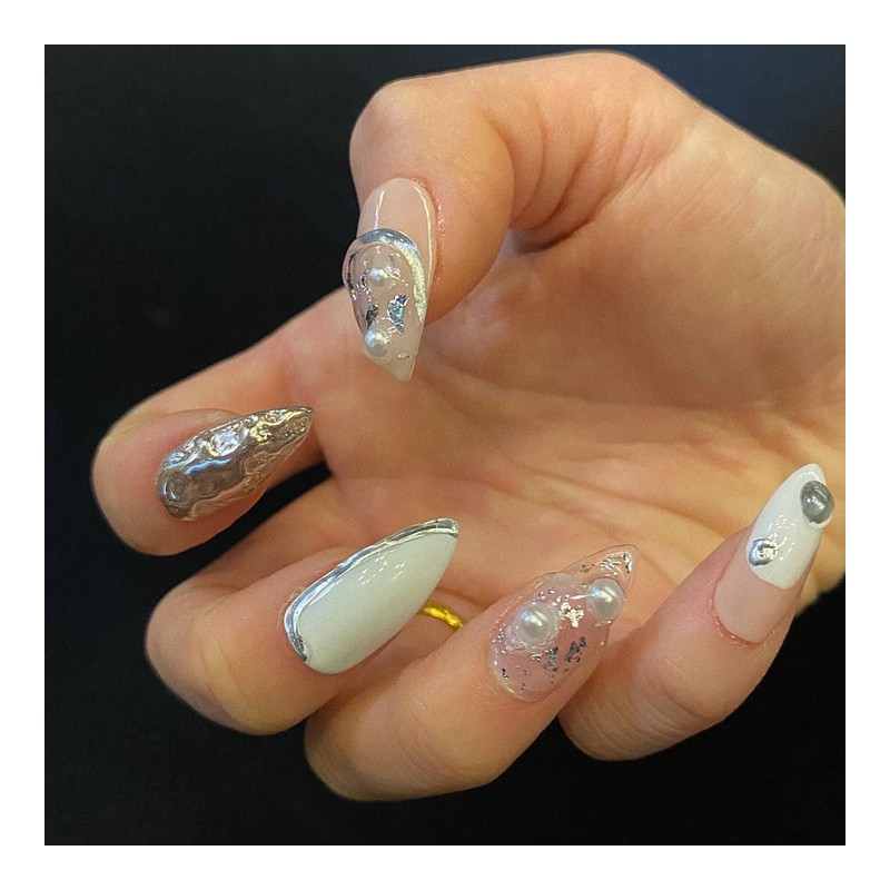 Sculpture Nail Tips - Ballerina / 조각 네일팁 - 발레리나