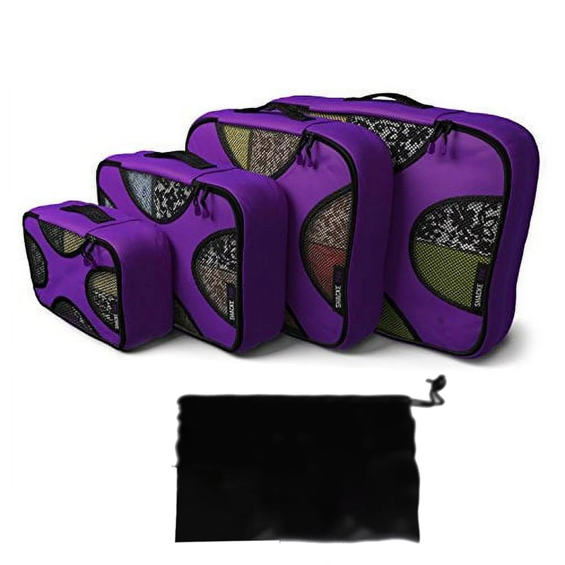 Travel Mesh Organizer 5 Piece Packing Cube for Luggage Suitcase