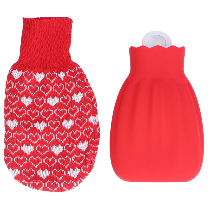 Hot Water Bottle Silicone Explosion Proof Hot Water Bag with