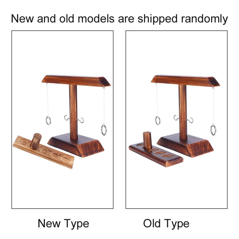 Throwing Game Set Wooden Hook Shot Toy Interactive Games for