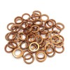 sourcingmap 60 Pcs 30mm OD Metal Exhaust Pipe Muffler Gaskets