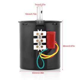 Candeon synchronous motor -68KTYZ AC220V 28W 2.5 20 30 110r/min Permanent Magnet Synchronous Gear Motor CW/CCW(2.5RPM)