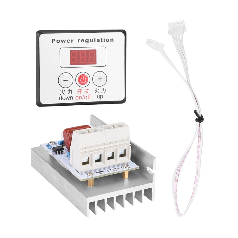 10000W SCR Digital Voltage Regulator Speed Control Dimmer Thermostat AC