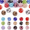 FASHEWELRY 15Pcs 15 Colors Handmade Polymer Clay Pave Rhinestone Beads,