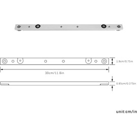 Aluminium Alloy Miter Bar, Slider Table Saw Gauge Rod T-Slot Track Bar Rail Clamping Tool Rail Miter Guage Bar for Router Tables and Woodworking Silver (300mm 11.81inch)
