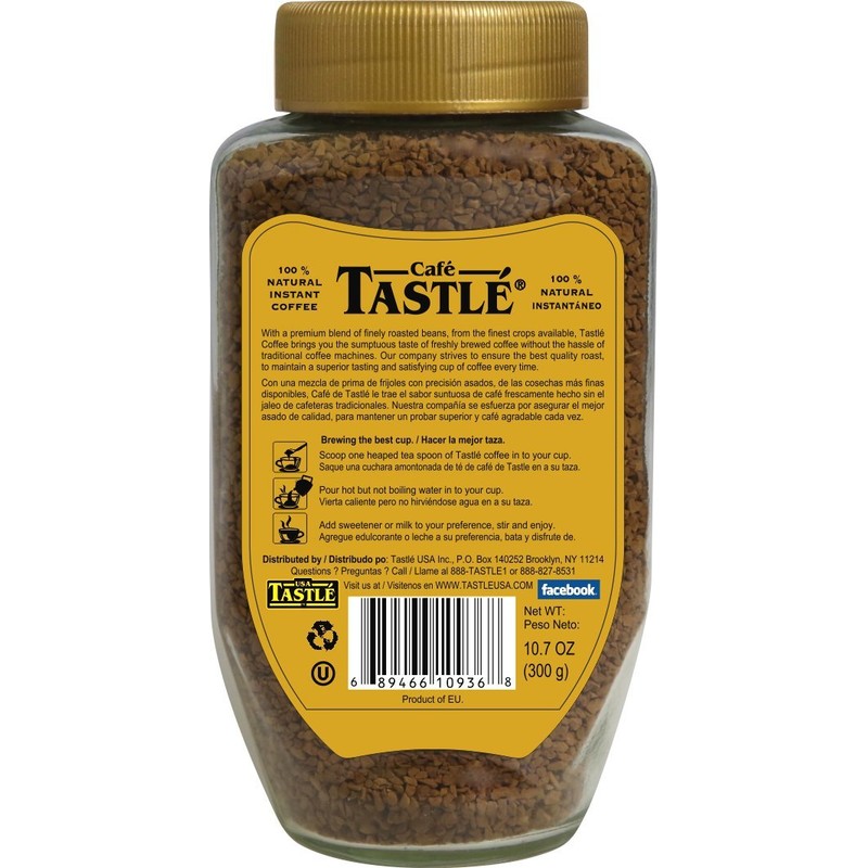 Cafe Tastle Gold Freeze Dried Instant Coffee, 10.7 Ounce