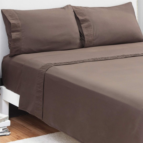 Bedsure Twin Sheets Set for Kids Cream - Soft 1800