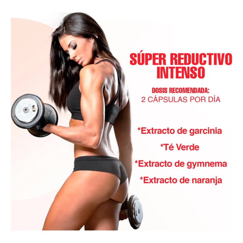 Kit Suplementos Glúteo Peptona + Reductivo Intenso 90cáps Sin Sabor