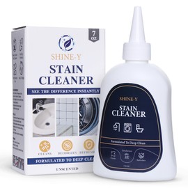 ShineY Black Stain Gel Cleaner Heavy Duty Stain Cleaner for Front Loader Washing Machine Seal, Bathroom Grout, Shower, Caulk - Front Load Washer Cleaning Solution - 7 Fl Oz