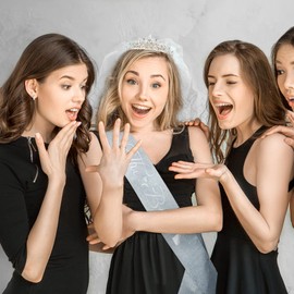 Casoty Bride to Be Sash & Tiara Kit, Bachelorette Party Decorations, Bridal Shower Decorations, Silver AB Crown and Bride Sash Set for Bachelorette Party, Bachlorette Gifts for Bride