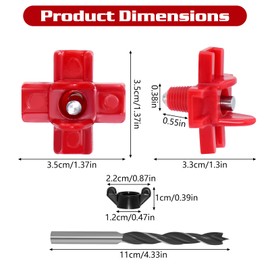 Chicken Waterer Nipples, 8 Pack Horizontal Side Mount Automatic Nipple Drinkers for Poultry Coop, Leakproof, Water-Saving, Easy Install with Drill Bit for Chickens, Ducks, Quails & Birds