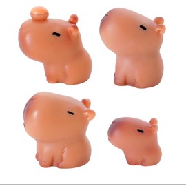 LSGYPAQ 52PCS Mini Capybara Resin Figurines Capybara Figure Ornament Miniature Animal Desktop Tabletop Outdoor Craft Decor