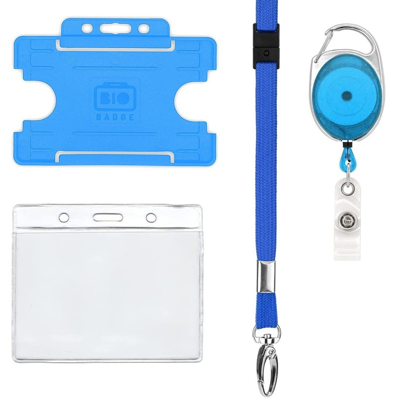 Retractable Lanyard and Badge Holder 4 Piece Pack by PCL
