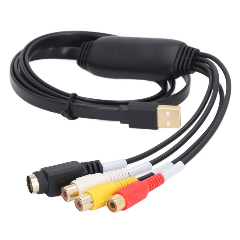 Video Capture Card USB to RCA S Video Converter Adapter