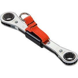 Tether-Ready DBL Ratcheting Wrench 1/4" x 5/16" 12 PT