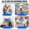 Kwispel Dog Grooming Brush, Pet Shampoo Bath Brush Shedding Soothing