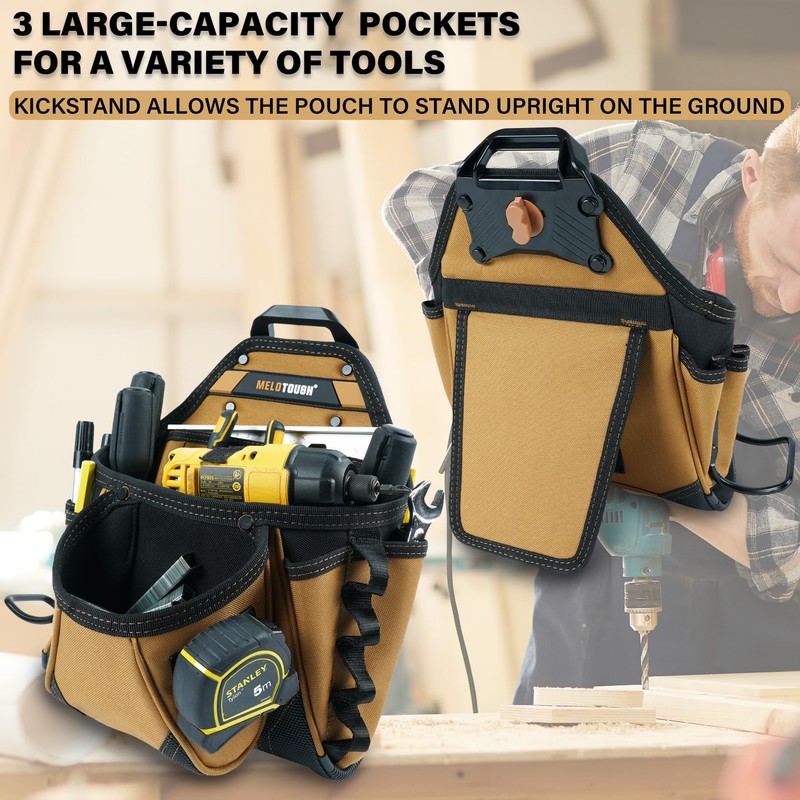 MELOTOUGH Contractor Pouch Electrician Tool Pouch Nail Screw Work Framer