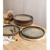 theterra Dinner Plates Set of 6, 10.25 Inch Ceramic Dinner