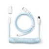 Keychron Custom Coiled Aviator USB Cable - Light Blue