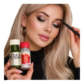 Kit Hena Ceja Hd Rinde Mas De 100 Tipo Microblading Henna