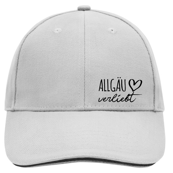 HUURAA Cappy Hat Allgäu in Love Unisex Cap Dark Grey/White