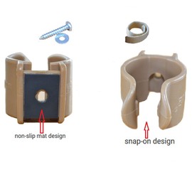 Walking Stick Holder/Crutch & Cane Surface Grip & Holder Device/for Most Walkers/Wheelchairs/Rollators and Knee Scooters/Medical Crutches Clip Platform Walker Crutch Attachment