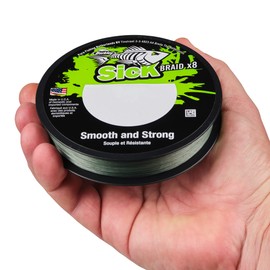 Berkley Sick Braid - 8 Strands Braided Fishing Line, Super Smooth 8 carrier Multifilament PE Braid Predator Fishing Lines 150/300m For Freshwater and Saltwater Sea Fishing, Unisex, Moss Green