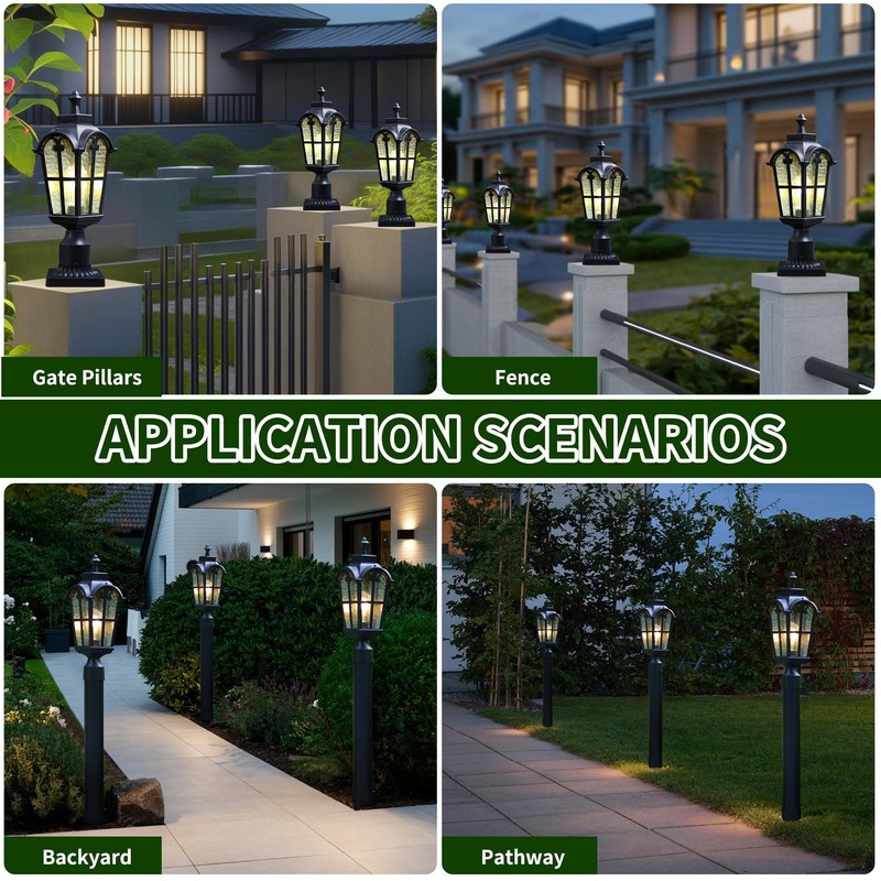 Kainozoic Outdoor Post Lights Fixture Anti-Rust Lamp Post Light Fixture