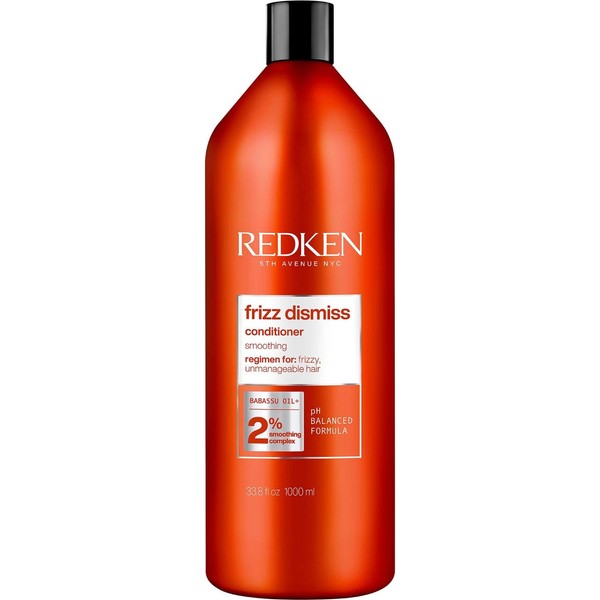 Redken Frizz Dismiss Conditioner Anti Frizz Sulfate Free for hair, 33.8 fl. Oz | Packaging May Vary