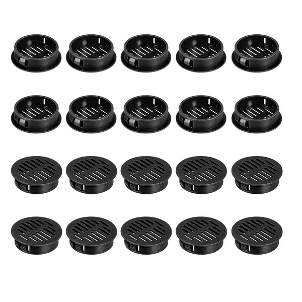 sourcing map 36Pcs 35mm/1.38" Circular Soffit Air Vents, Plastic Soffit