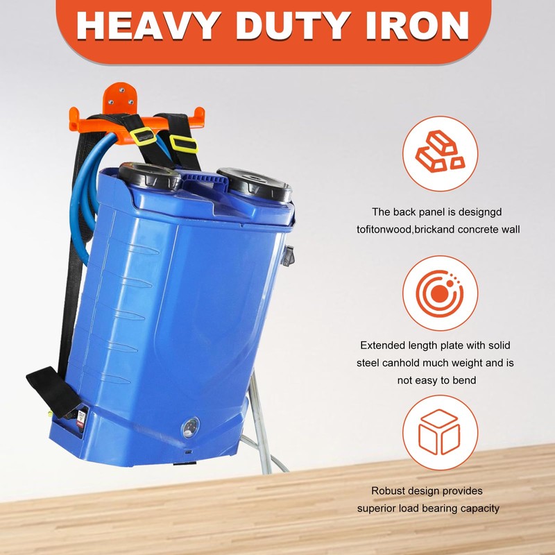 Mtanlo Heavy Duty Backpack Leaf Blower Hanger Wall Mount -