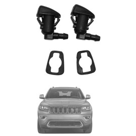 Sugcars 2pcs Windshield Nozzles for Jeep Grand Cherokee 2011-2023 & Dodge Models | Replace OEM 68269108AA, 55372143AB