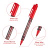 M&G Red Drawing Pens, 12 Pack Red dual tip Permanent