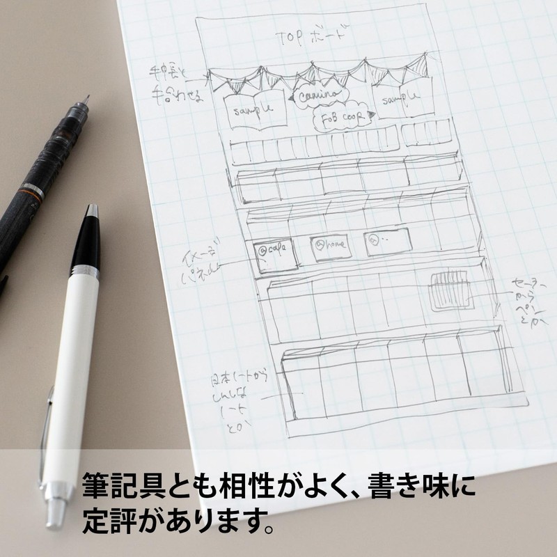 オキナ 方眼紙 プロジェクトペーパー B5 10mm方眼罫 100枚 PPB50S