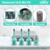 LEKOMESH Diamond Core Drill Bits Set 4pcs Tile Hole Saw