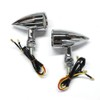2pcs Chrome 15 LED Motorcycle Stop Brake Running Turn Signal