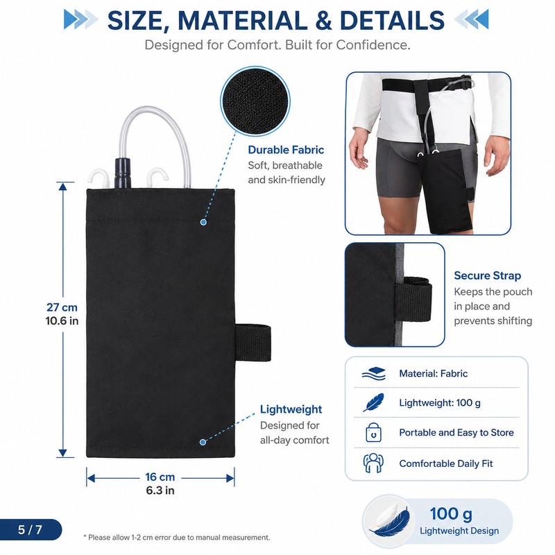 Urinary Drainage Bag Holder for Daily Care – Lightweight Waist