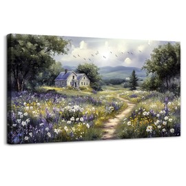 FUHAIHUA Canvas Wall Art For Living Room Wall Decor For Bedroom Office Wall Decoration Garden Painting Artwork Room Aesthetic Home Decor 20x40 In